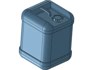 Plastic Container 20lt 3D Model preview