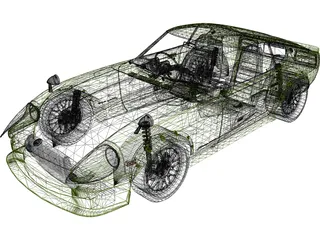 Nissan 240Z Drift Spec 3D Model preview