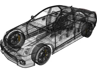 Cadillac CTS-V (2009) 3D Model preview