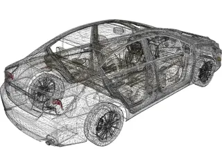 Subaru Impreza (2013) 3D Model preview