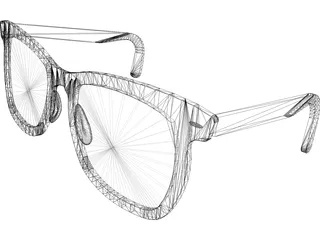 Rayban Sun Glasses 3D Model preview
