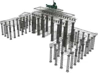 Brandenburg Gate Berlin 3D Model preview