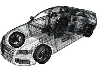 Audi A4 3D Model preview