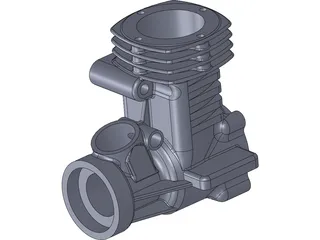 RC Engine Housing 3D Model preview
