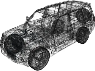 Mitsubishi Pajero 3D Model preview