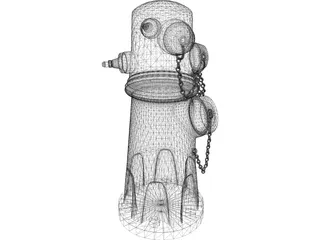 Fire Hydrant 3D Model preview