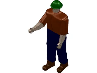 Operator Worker 3D Model preview