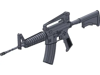 Colt M4A1 Carbine 3D Model preview