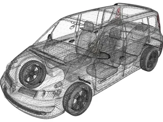 Renault Espace (2005) 3D Model preview