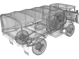 Gaz 66 3D Model preview