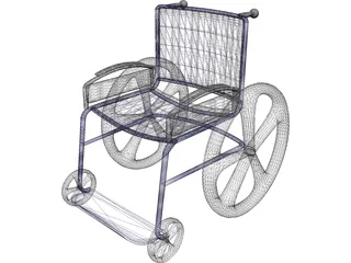 Wheelchair 3D Model preview