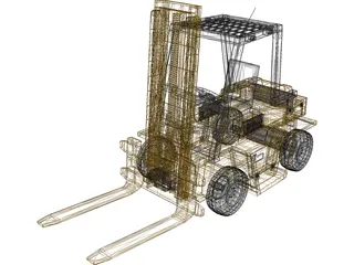 Forklift 3D Model preview