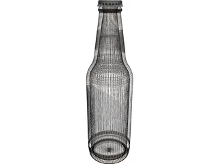 Beer Bottle 3D Model preview