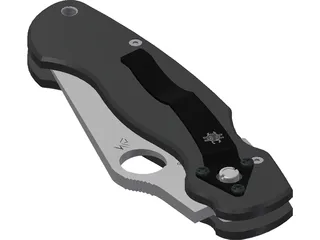 Folding Knife 3D Model preview