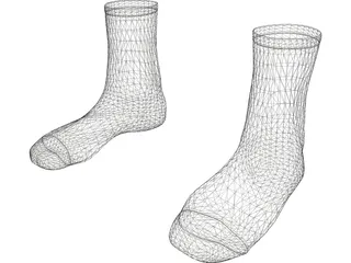 Socks 3D Model preview