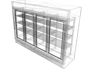 Store Fridge 3D Model preview