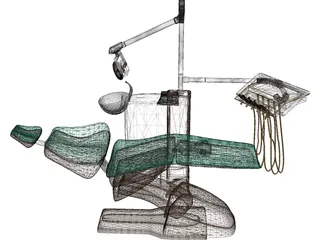 Dental Chair 3D Model preview