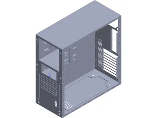Computer Tower Case 3D Model preview