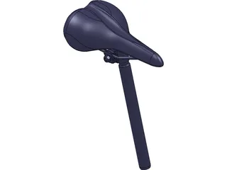 Road Bike Seat 3D Model preview