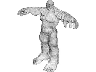 Hulk 3D Model preview