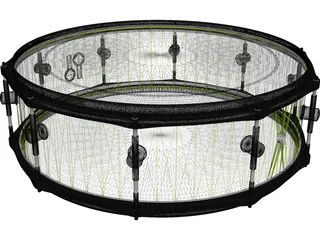 Sonor Snare Drum 3D Model preview
