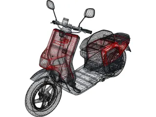 Scooter 3D Model preview