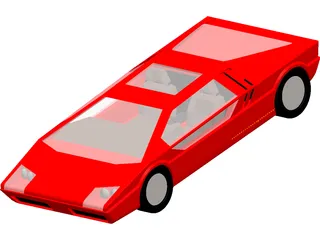 Maserati Boomerang 3D Model preview