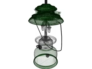 Vintage Coleman Lantern 3D Model preview