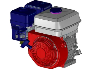 Honda GX160-1 Engine 3D Model preview