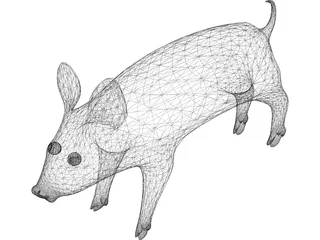 Pig 3D Model preview