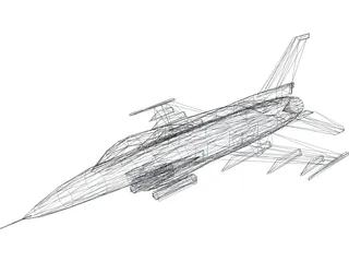 F-16 3D Model preview