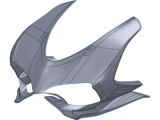 Ducati Panigale Front Fairing 3D Model preview