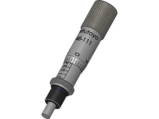 Mitutoyo 148-111 Micrometer Head 3D Model preview