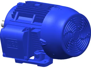 Weg Electric Motor 3D Model preview