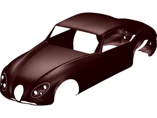 Wiesmann MF4 Body 3D Model preview