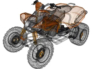 KTM Quad 3D Model preview