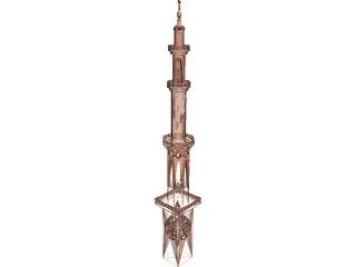 Islamic Minaret 3D Model preview