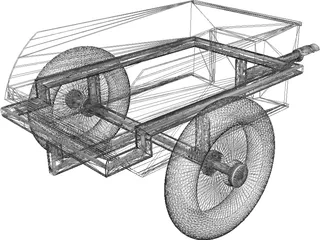 Buggy for Children Electric ATV 3D Model preview