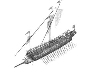 Reale War Ship 3D Model preview