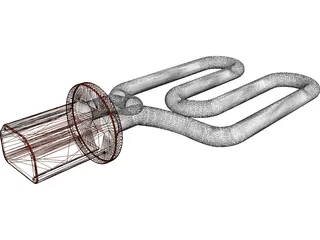 Heating Element 3D Model preview