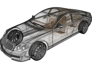 Xenatec Maybach 57S Coupe 3D Model preview