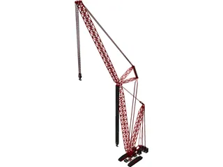 Crane Crawler Tall 3D Model preview