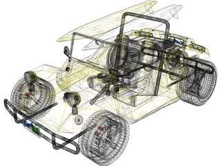 Buggy Brazil 3D Model preview