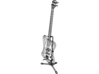 Guitar Bass 3D Model preview