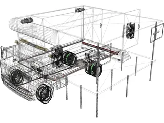 Isuzu Gig Rig 3D Model preview