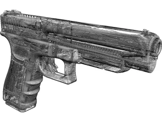Glock 34 3D Model preview