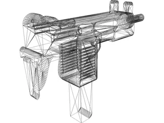 Uzi 3D Model preview