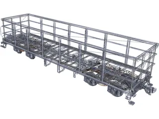 Wagon 3D Model preview