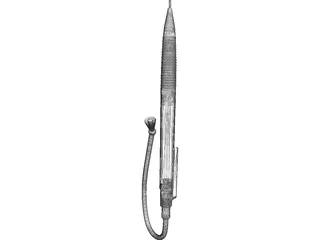 Auto Pencil with Light 3D Model preview