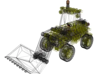Lego Excavator 3D Model preview